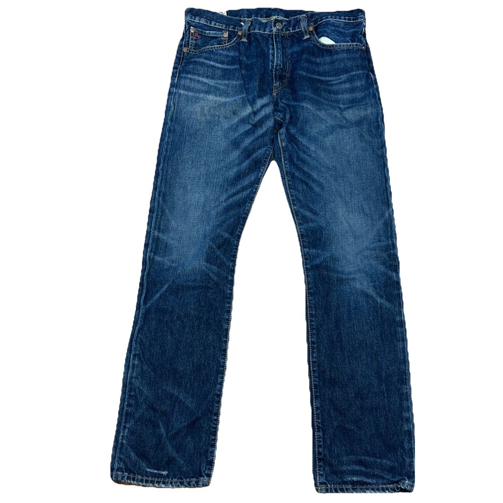 Polo Ralph Lauren Varick Slim Straight Darkwash Men's 33/32 Denim Jeans